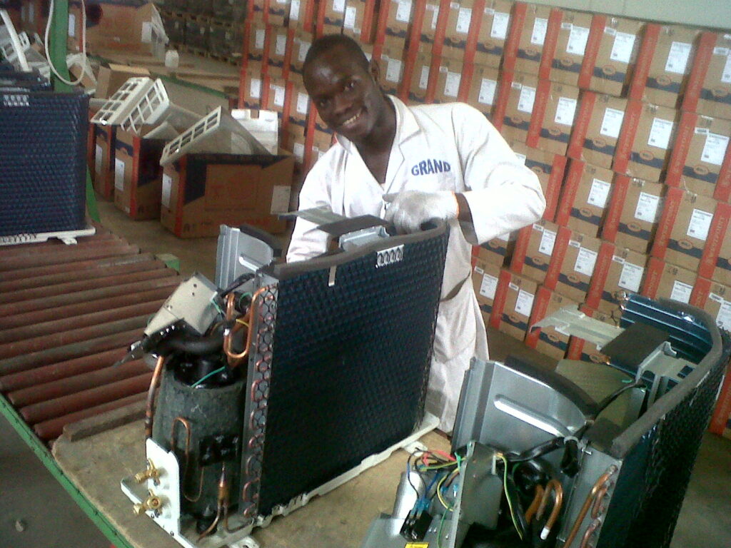 ac asembling line